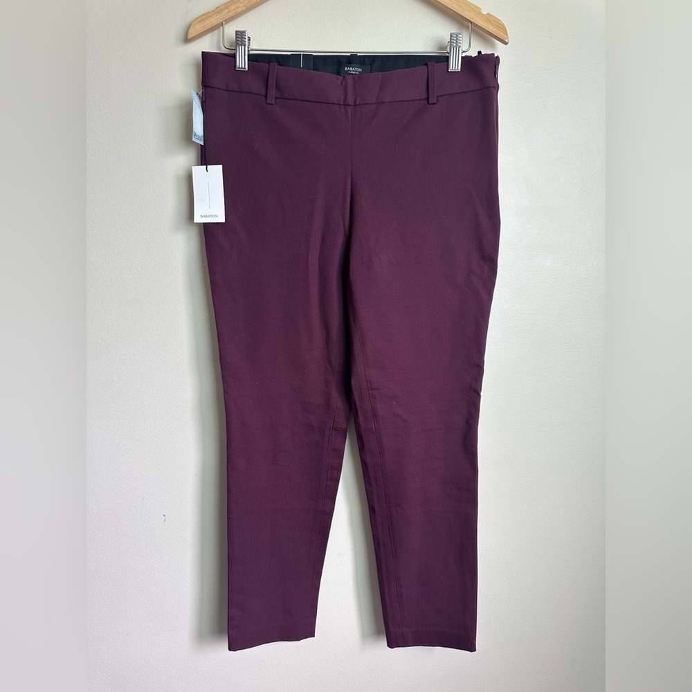 Babaton Plum Skinny Ankle Pants